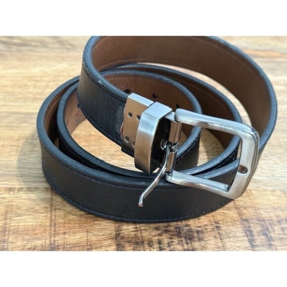 Genuine Dickies Reversible Belt Black Brown Mens Sz 44/110 Leather 1.25 inch - Picture 1 of 10